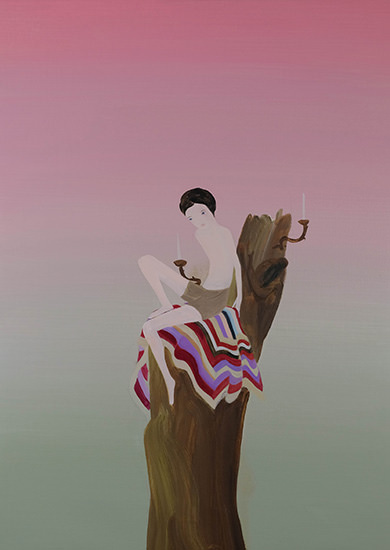 Hogar, 2018, acrylic on linen, 55 x 76 cm